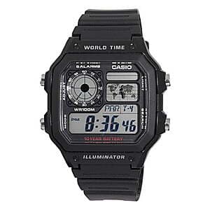 Select Locations: 42.1mm Casio Men's World Time Digital Watch w/ Resin Strap $20 + Free Pickup