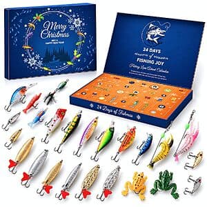 24-Pc VTYEPOU Fishing Lure Advent Calendar $10.65