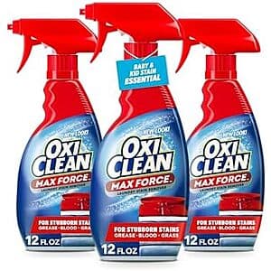 Prime Members: 3-Pk 12-Oz OxiClean Max Force Laundry Stain Remover Spray $6 w/ S&S + Free S&H