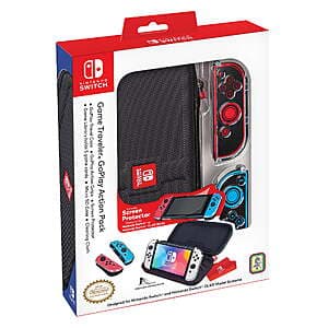 Nintendo Switch Game Traveler GoPlay Action Pack w/ Case, Grips, & More $15