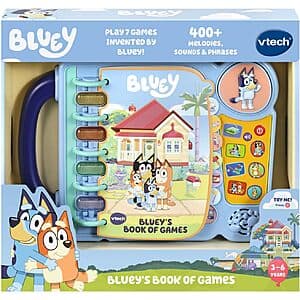 VTech Bluey Book of Games w/ Sounds, Phrases & Melodies Electronic Learning Toy $10