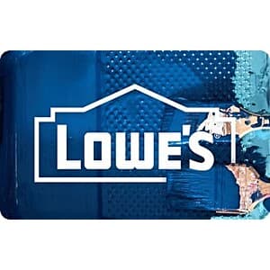 $200 Lowe's eGift Card (Email Delivery) + Earn 4x Fuel Points w/ Purchase $180
