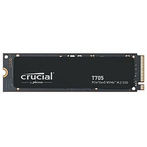 1TB Crucial T705 PCIe Gen5 NVMe M.2 Solid State Drive (Up to 13,600 MB/s) $120 + Free Shipping