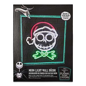 The Nightmare Before Christmas Jack Skellington LED Light Up Hanging Wall Decor $3