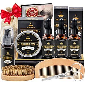 FullLight Tech Beard Grooming & Care Kit $8