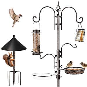 Prime Members: ERYTLLY 87" Bird Feeding Station w/ Suet Cage & Tube Feeder $25.40 + Free S&H