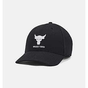 Under Armour Men's Project Rock Trucker Hat (Black / White) $10 + Free S&H