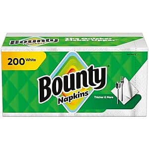 200-Ct Bounty Paper Napkins $3.10