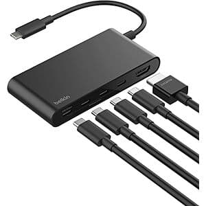 Prime Members: Belkin 5-Port Up to 100W PD USB-C Hub w/ 4K HDMI $28.85 + Free S&H