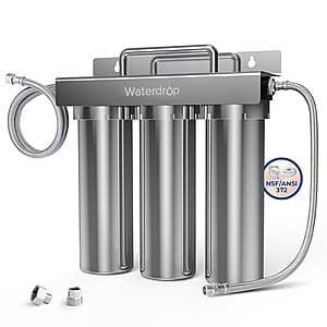 Waterdrop Stainless Steel TST-UF 0.01μm Ultra-Filtration Under Sink Water Filter System $134.90 + Free S&H