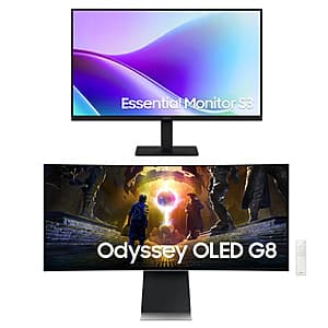 EPP/EDU: Samsung Monitors: 34" Odyssey G8 QHD+ OLED + 27" S3 FHD 120Hz IPS $650 + Resident Evil: Requiem Game (PCDD) + Free Shipping