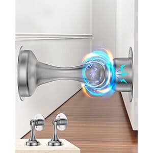 2-Pk Winonly Magnetic Door Stop Holders (Silver) $5.80