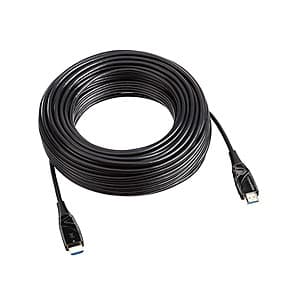 100-Ft Amazon Basics 18Gbps High Speed Fiber Optic HDMI Cable (Black) $15 + Free S&H w/ Prime