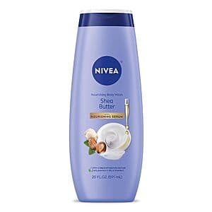 20-Oz NIVEA Nourishing Shea Butter Body Wash w/ Nourishing Serum $3.05 w/ Subscribe & Save