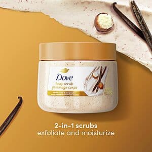 15oz. Dove Exfoliating Body/Skin Scrub (Vanilla Sugar/Shea Butter) $4.20 w/ Subscribe & Save