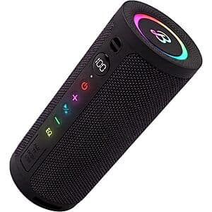 BassBloom Roar 3 Portable RGB Bluetooth Speaker (Black) $10.80