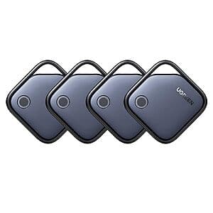 UGREEN Tags & Trackers: 4-Pk FineTrack Bluetooth Tracker Tags (iOS) $20 & More