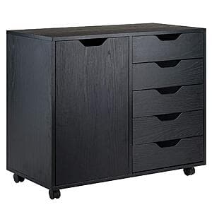 Winsome Wood Halifax 5-Drawer Mobile Side Cabinet $90 + Free S&H