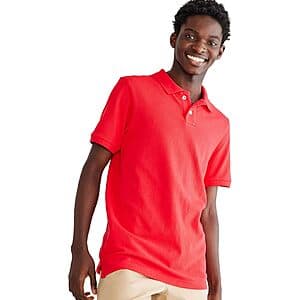 Prime Members: Aeropostale Men's Aero Uniform Cotton Blend Polo Shirt (True Red) from $5.80 + Free S&H