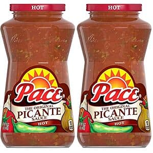 2-Pack 16-Oz Pace Picante Sauce Jars (Hot) $3.20