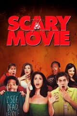Three Scary Movie film covers displayed together, featuring the first film in UHD and sequels in HD format.