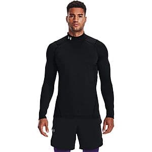 Under Armour Men's ColdGear Fitted Mock (Black) $22