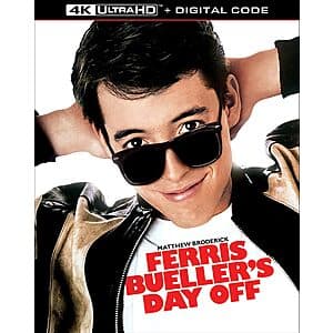 Ferris Bueller's Day Off (4K Ultra HD + Digital) $12.40