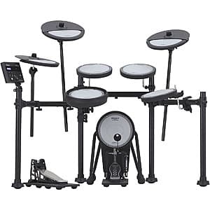 Roland V-Drums Quiet Design Electronic Drum + Kick & Hi-Hat Pedal Base & Hardware Set $1300 + Free Shipping