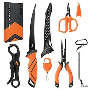 6-Pc KastKing SteelStream Fishing Tool Kit $23.65