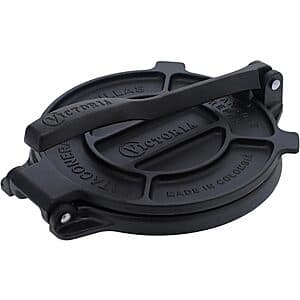 6.5" Victoria Cast Iron Tortilla Press, Tortilla & Roti Maker $15