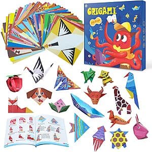 Nischa Origami Kits w/ Patterns & Instructions: 212-sheets $11.20, 108-sheets $7