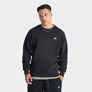 Nike Men's Nike Club Fleece Premium Crewneck Sweatshirt $24 & More