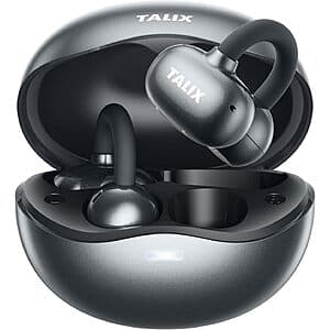 TALIX X6 Ultra Open Ear Clip-On Wireless Bluetooth 5.4 Earbuds (Various) $12.50