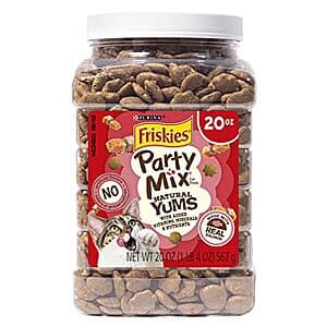 20-oz Purina Friskies Natural Cat Treats Party Mix Natural Yums w/ Real Salmon $4.70 w/ Subscribe & Save