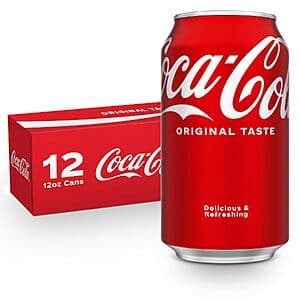 Select Accounts: 12-Pk 12-Oz Coca-Cola Soda Cans $5 w/ S&S