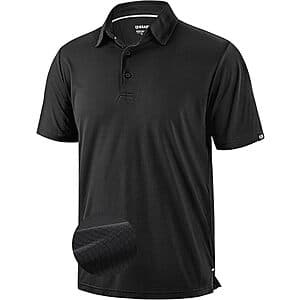 G Gradual Men's Grid Lightweight Dry Fit Golf Polo Shirt (Various) $12.95
