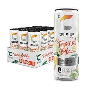 12-Count 12-Oz Celsius Sparkling Energy Drinks (various flavors) $13.55 w/ Subscribe & Save