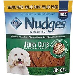36-Oz Blue Buffalo Nudges Dog Treats (2 flavors) $13 w/ Subscribe & Save