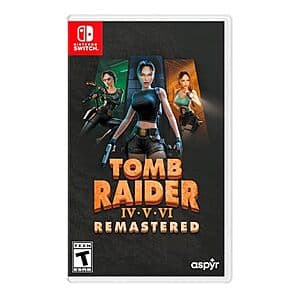 Tomb Raider IV-VI Remastered Starring Lara Croft (Switch) $20
