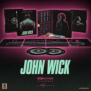 John Wick: Titans of Cult Steelbook Edition (4K Ultra HD Amazon Exclusive) $32
