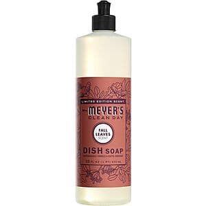 16-Oz Mrs. Meyer's Clean Day Dish Soap (Fall Leaves Scent) $2.75 w/ Subscribe & Save