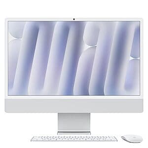 24" Apple iMac (2024): 4.5K Retina, M4 8-Core, 16GB Unified Memory, 256GB SSD $1192 + Free S&H