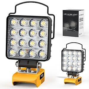 Ecarke Adjustable 112W LED Work Light for DeWALT 20V Batteries (Tool Only) $16.60