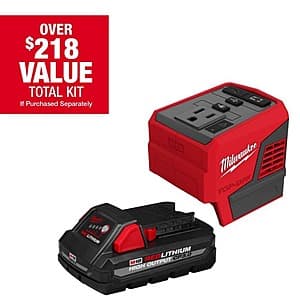 Milwaukee M18 18V 175W Compact Inverter + M18 HIGH OUTPUT 3.0Ah Battery $99 + Free Shipping