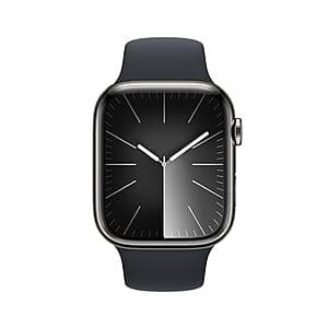 Apple Watch Series 9 GPS + Cellular 45mm Smartwatch w/ Graphite Stainless Steel Case $399.20 + Free Shipping