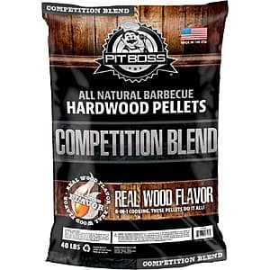 40-lb Pit Boss Hardwood BBQ Pellets (Competition Blend) $12 + Free Shipping