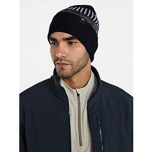 Ozark Trail Men's Vertical Stripe Beanie (Black Soot) $3