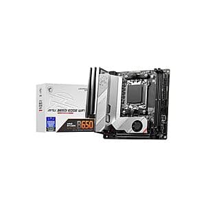 MSI MPG B650I EDGE WIFI AMD AM5 Mini-ITX Motherboard $170 + Free Shipping w/ Amazon Prime
