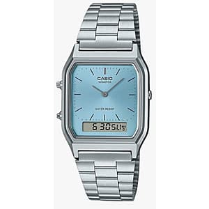 Casio 29.8mm Vintage Analog Digital Turquoise Blue Dial Quartz Unisex Watch $36.25 + Free Shipping