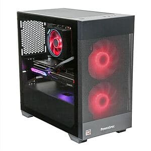 PowerSpec G517 Gaming Desktop PC: Ryzen 7 5800X3D, RX7600 8GB GDDR6, 16GB RAM, 500GB SSD $700 + Free Store Pickup at Microcenter